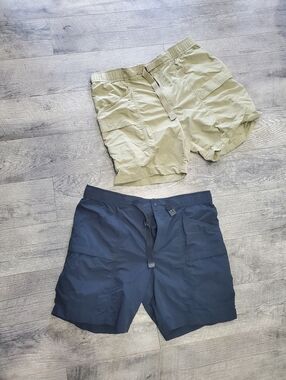 Navy And Green Eddie Bauer Shorts